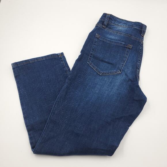 Ella Moss Medium Wash High Waist Straight Leg Ankle Jeans Size 6/28 - Picture 3 of 9